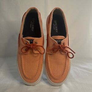 SPERRY Coral Salmon Boat Shoes Loafer Men’s size 12 Orange